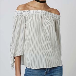 Artisan NY off the shoulder striped top